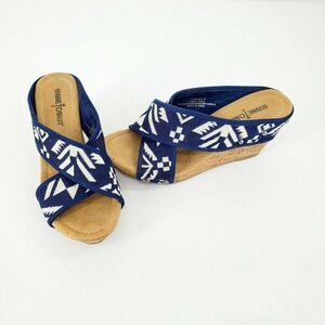 Minnetonka Lainey Aztec Cork Wedge Sandals